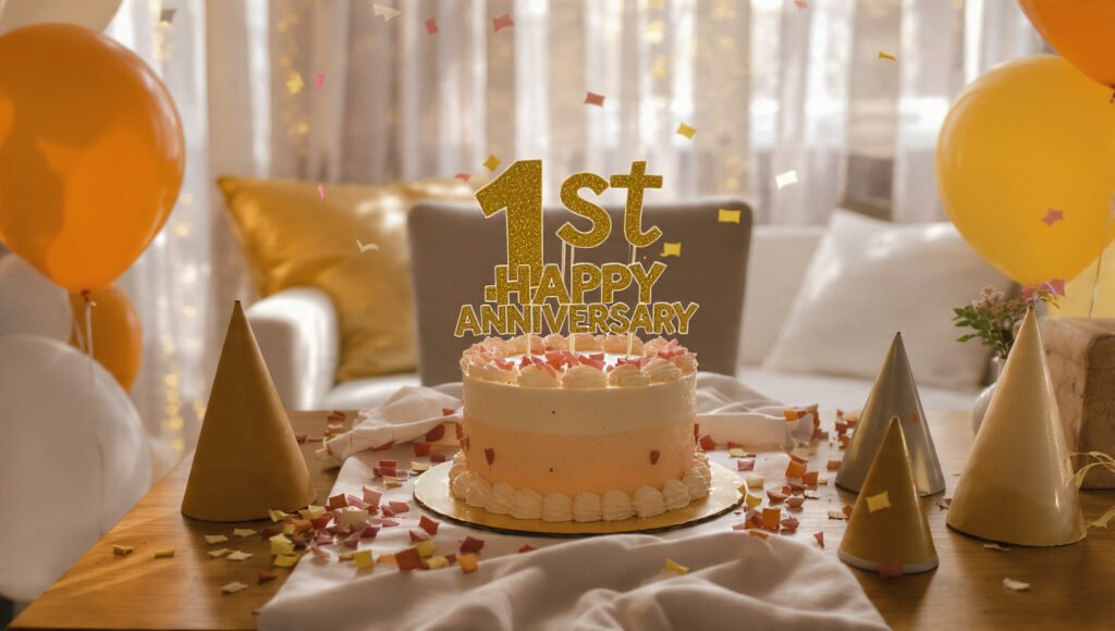 1st Anniversary Images with Wishes Download