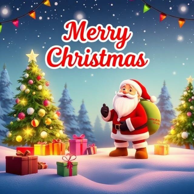 Free animated Merry Christmas cards and visuals