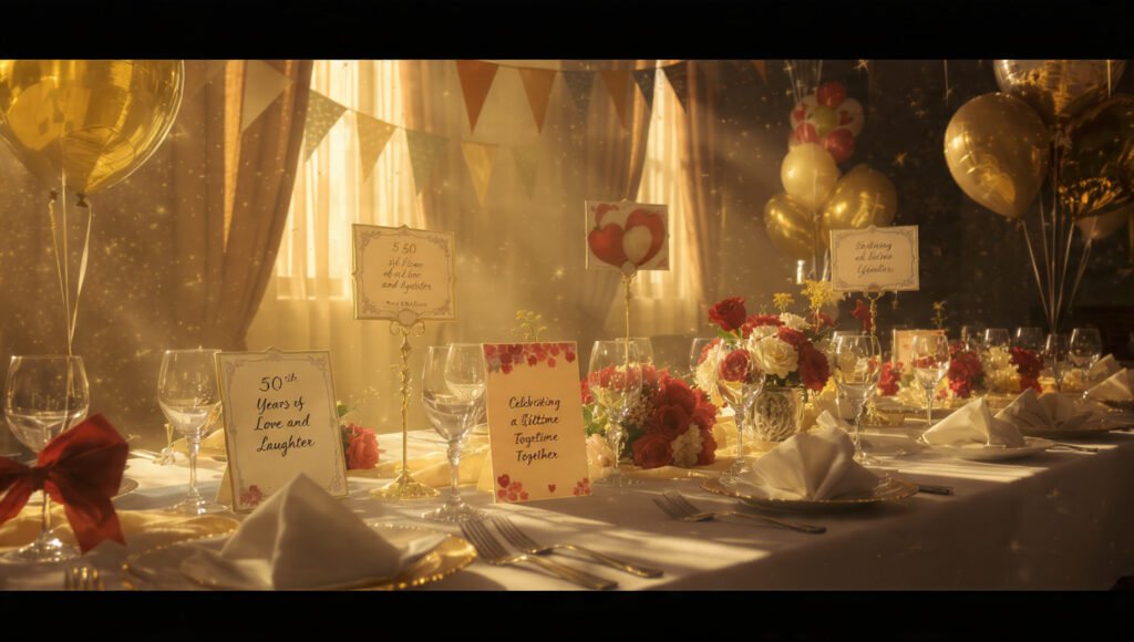 Elegant Golden Anniversary Quotes Images