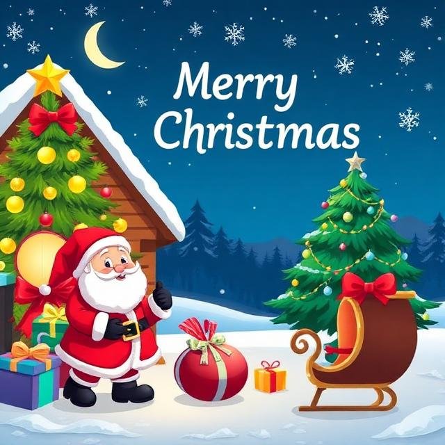 Playful Christmas cartoon illustrations for free