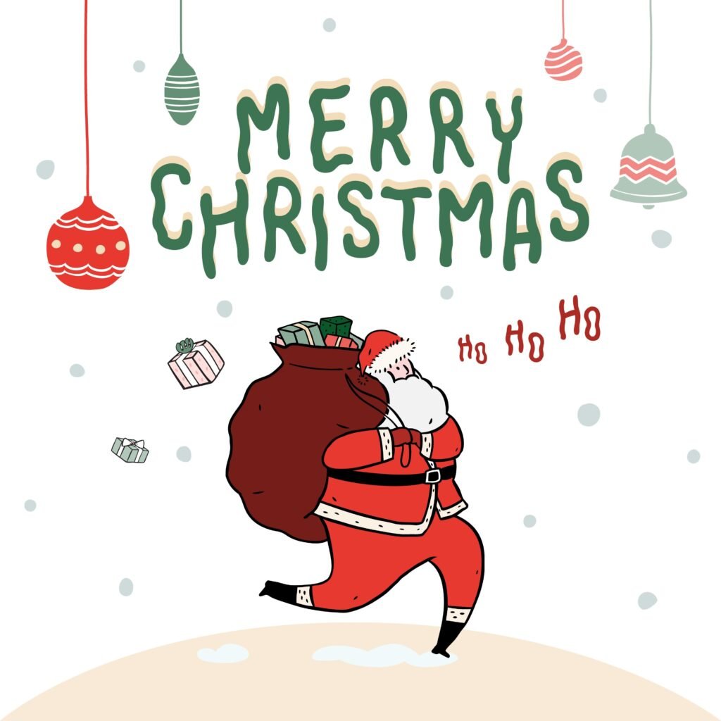 Merry Christmas GIF-style animated images collection