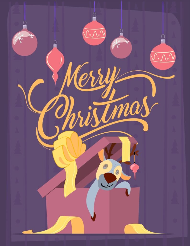 Cute animated Christmas elves and Santa images
