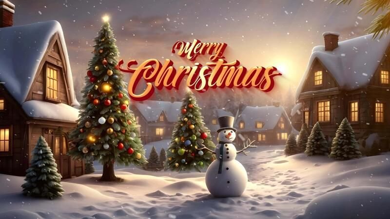 HD Merry Christmas animation photos free to use