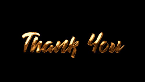 Beautiful thank you animated image with glowing effects