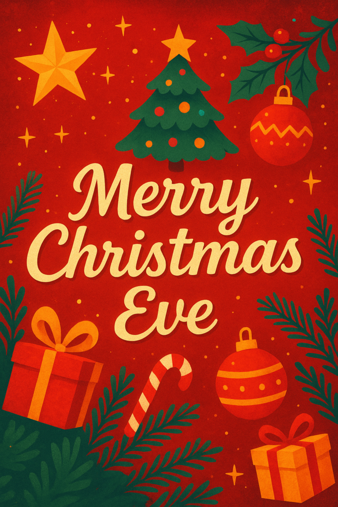 HD Christmas Eve scenes with vibrant colors