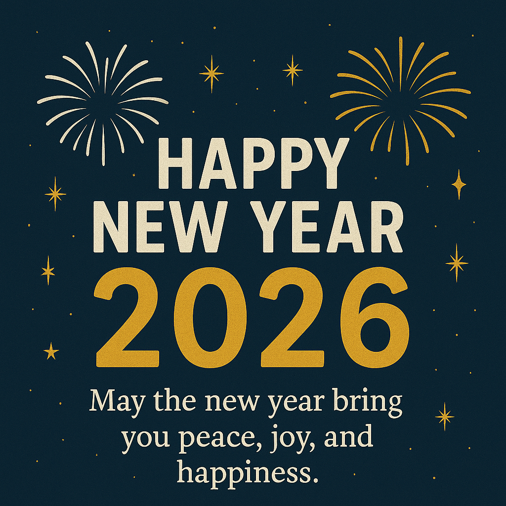 Elegant New Year 2026 images with wishful quotes