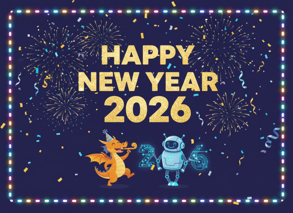 2026 New Year glitter and lights animated picture