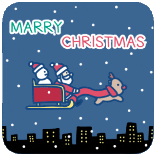 Comic Merry Christmas GIF images for sharing