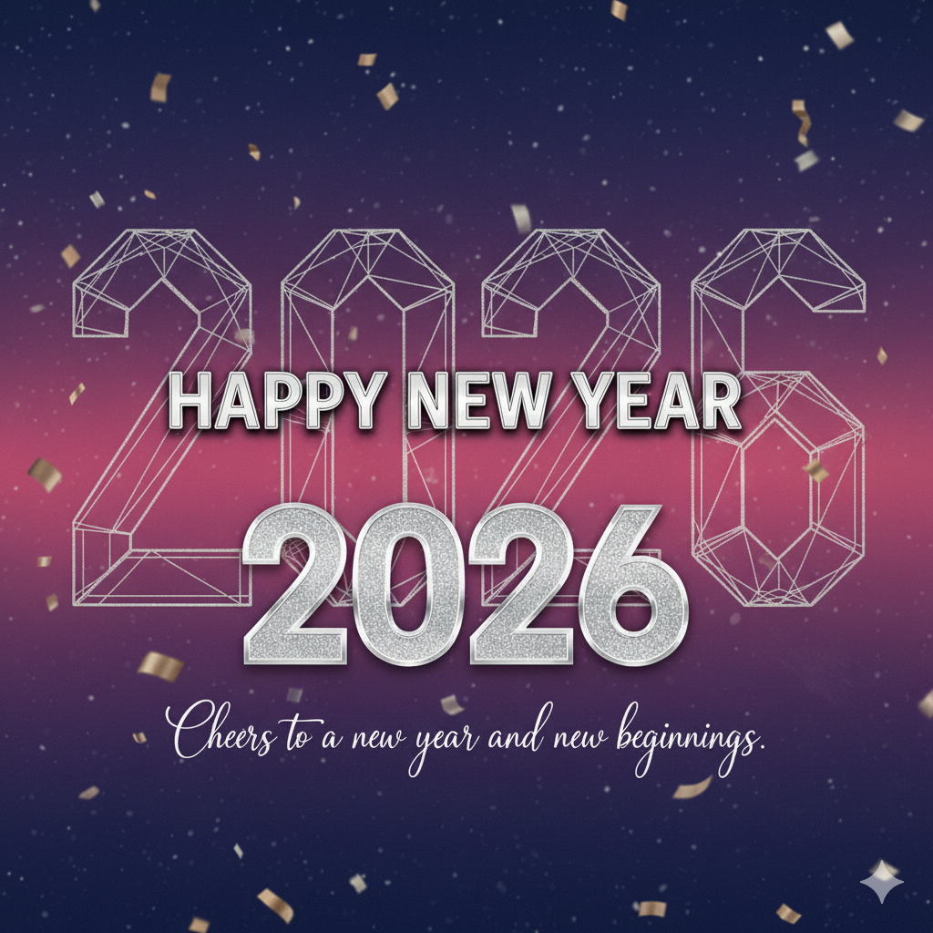 New Year 2026 aesthetic images with inspirational lines