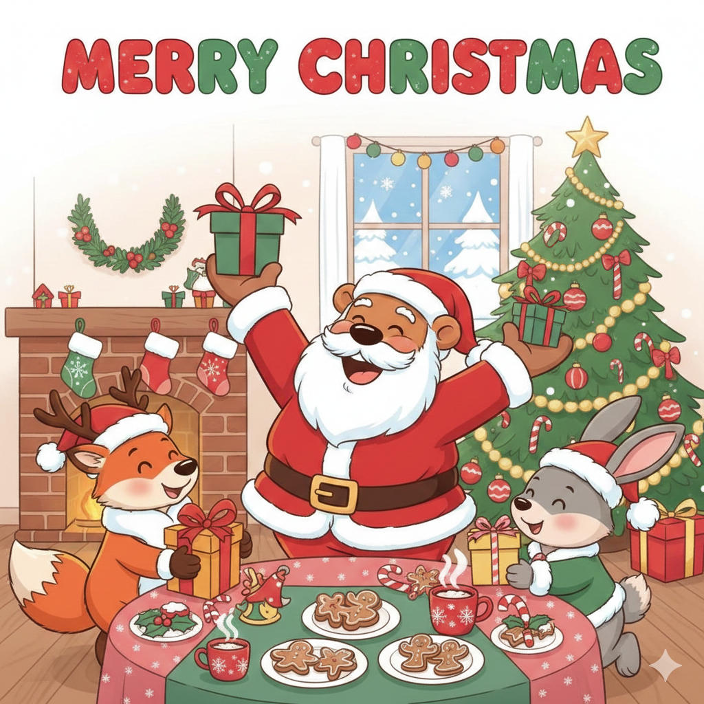 Merry Christmas animated cartoon images free HD