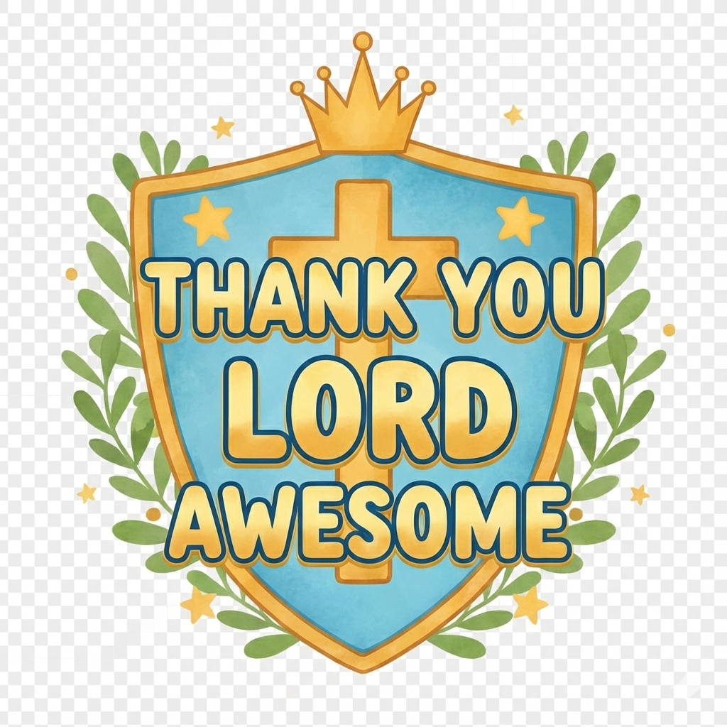 Thank you Lord inspirational clipart with spiritual vibes