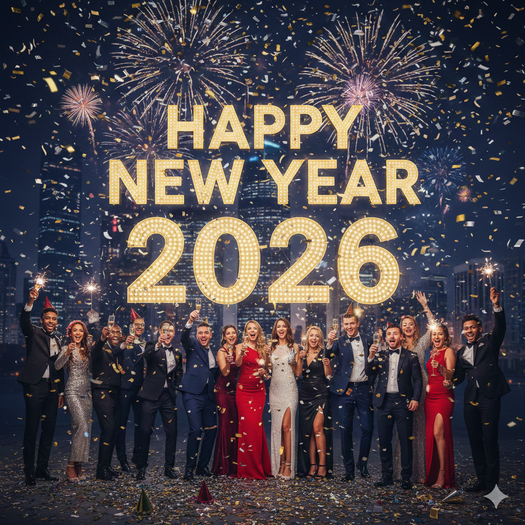 Classic Happy New Year 2026 images for wishes