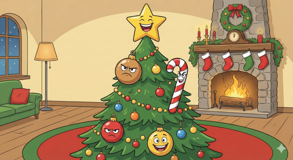 Merry Christmas cartoon scenes in HD free download