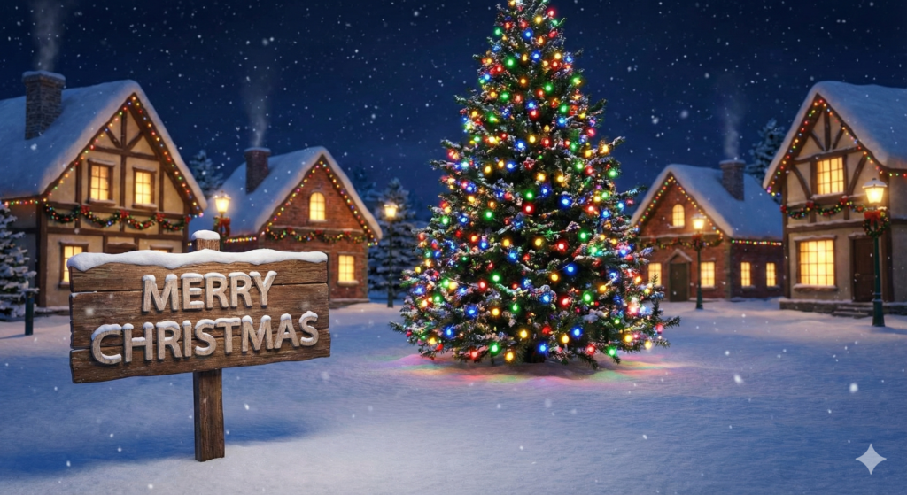 Festive Merry Christmas graphics for quick download