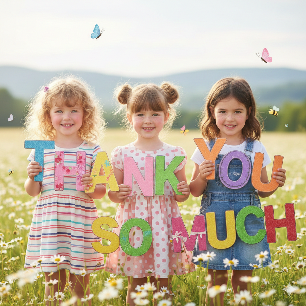 Cute Thank You Snapshots for Lovely Girls