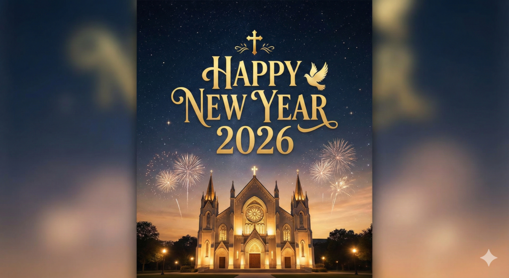 2026 New Year spiritual greeting with holy message