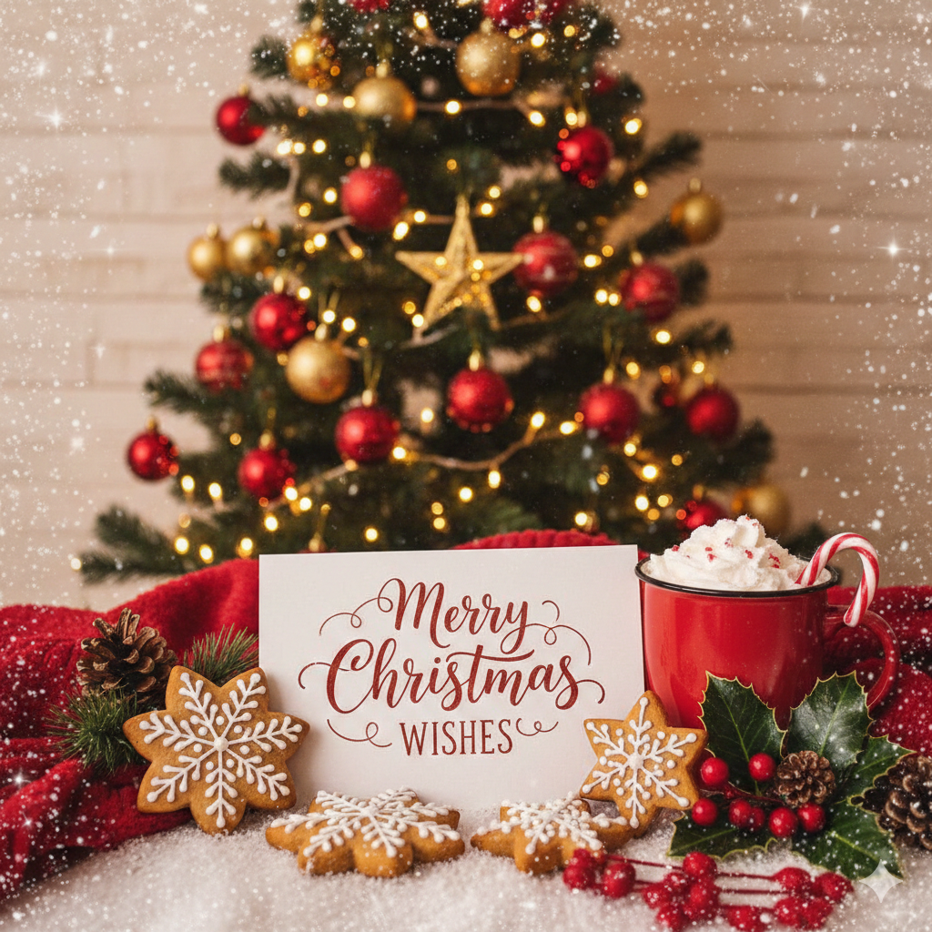 Beautiful holiday wish images for Merry Christmas