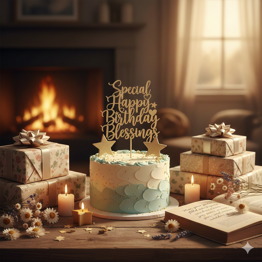 Divine happy birthday blessings pictures