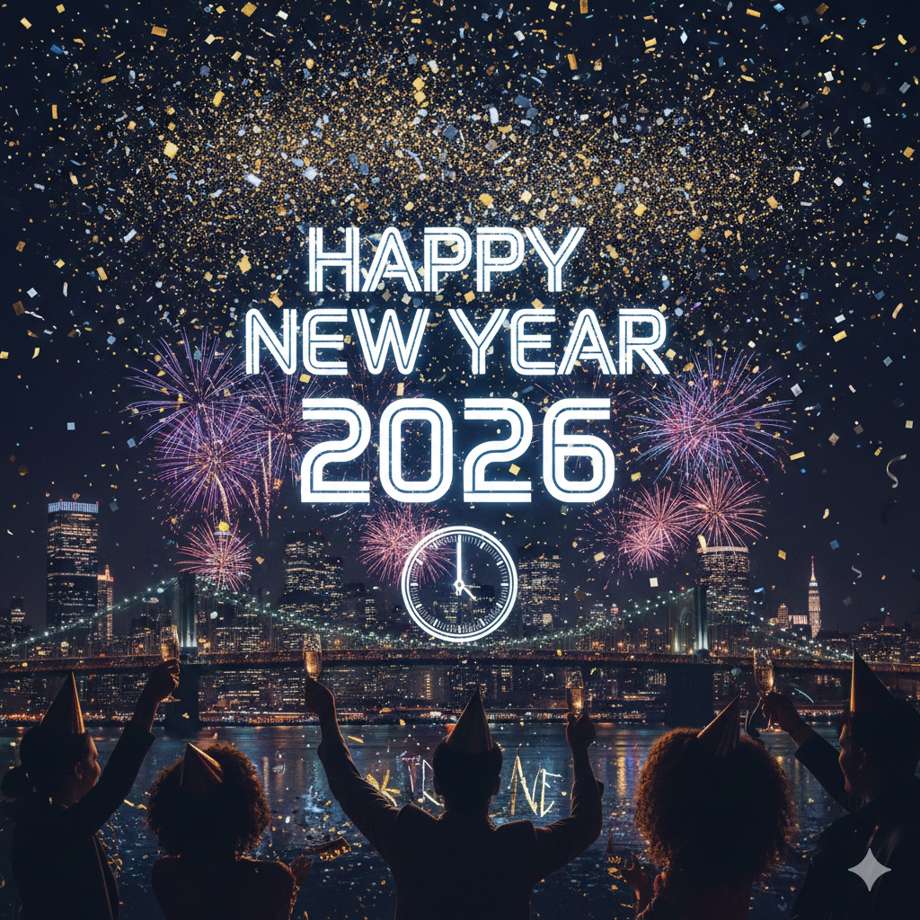 Free golden Happy New Year 2026 HD pictures