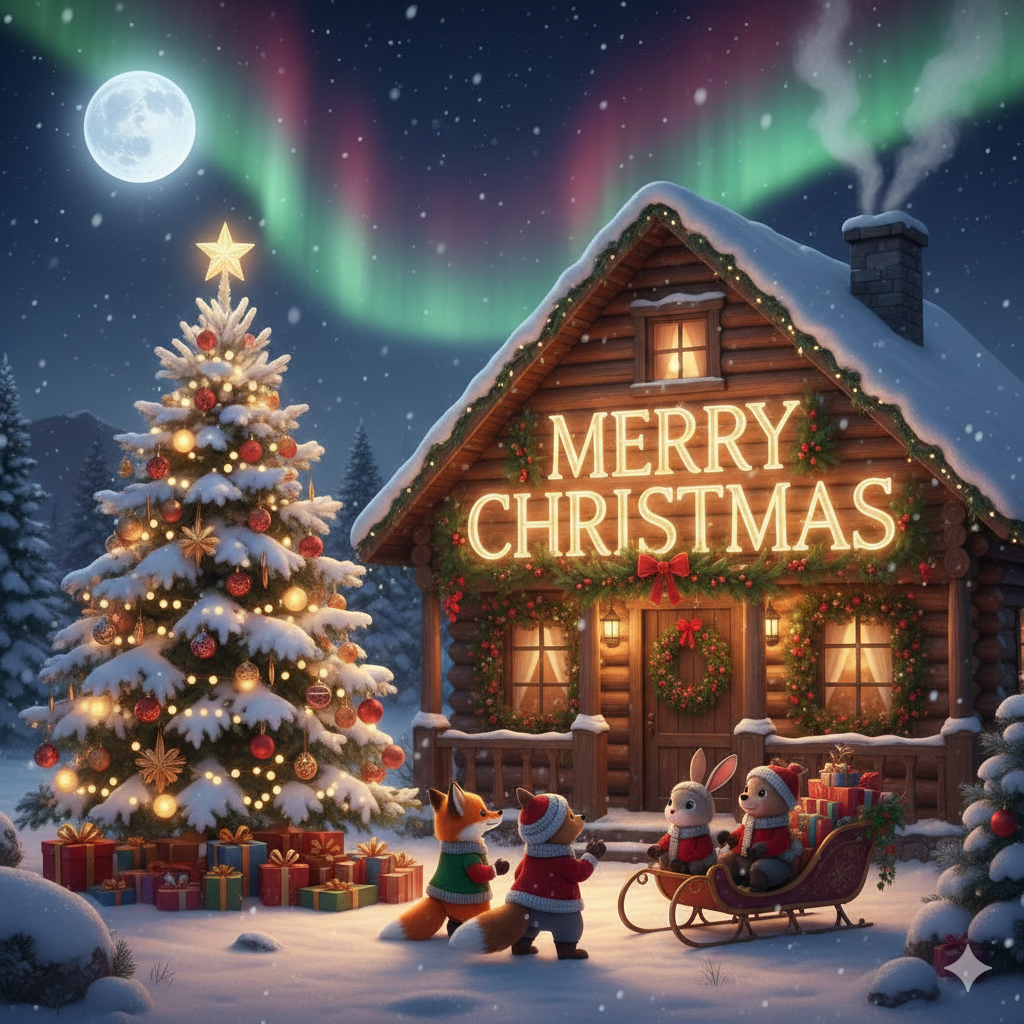 Vibrant holiday atmosphere images for Christmas Eve