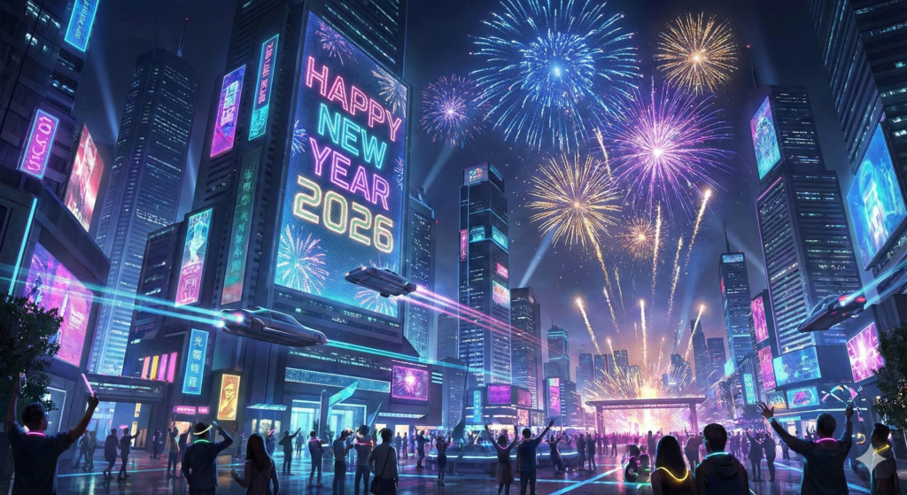 Free fireworks New Year 2026 photos in HD