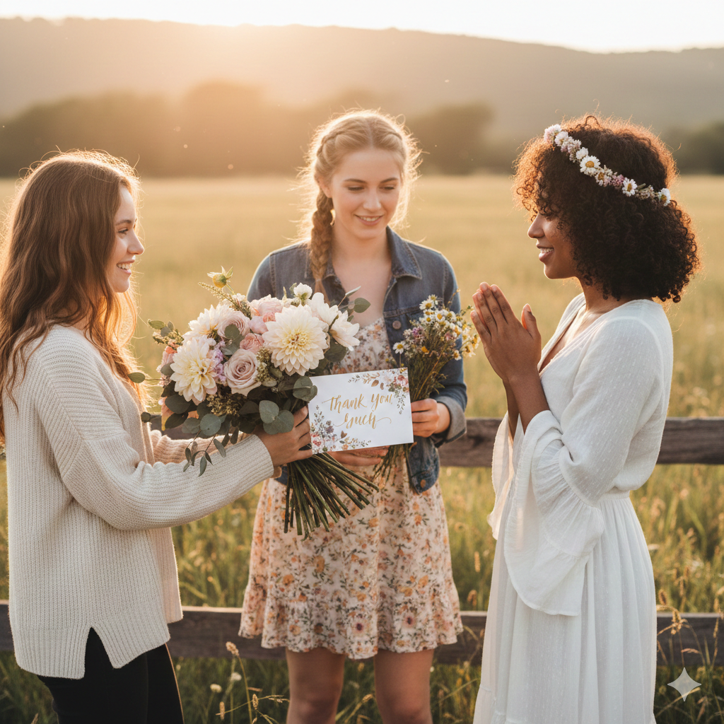 Girls’ Favorite Cute Thank You Photos