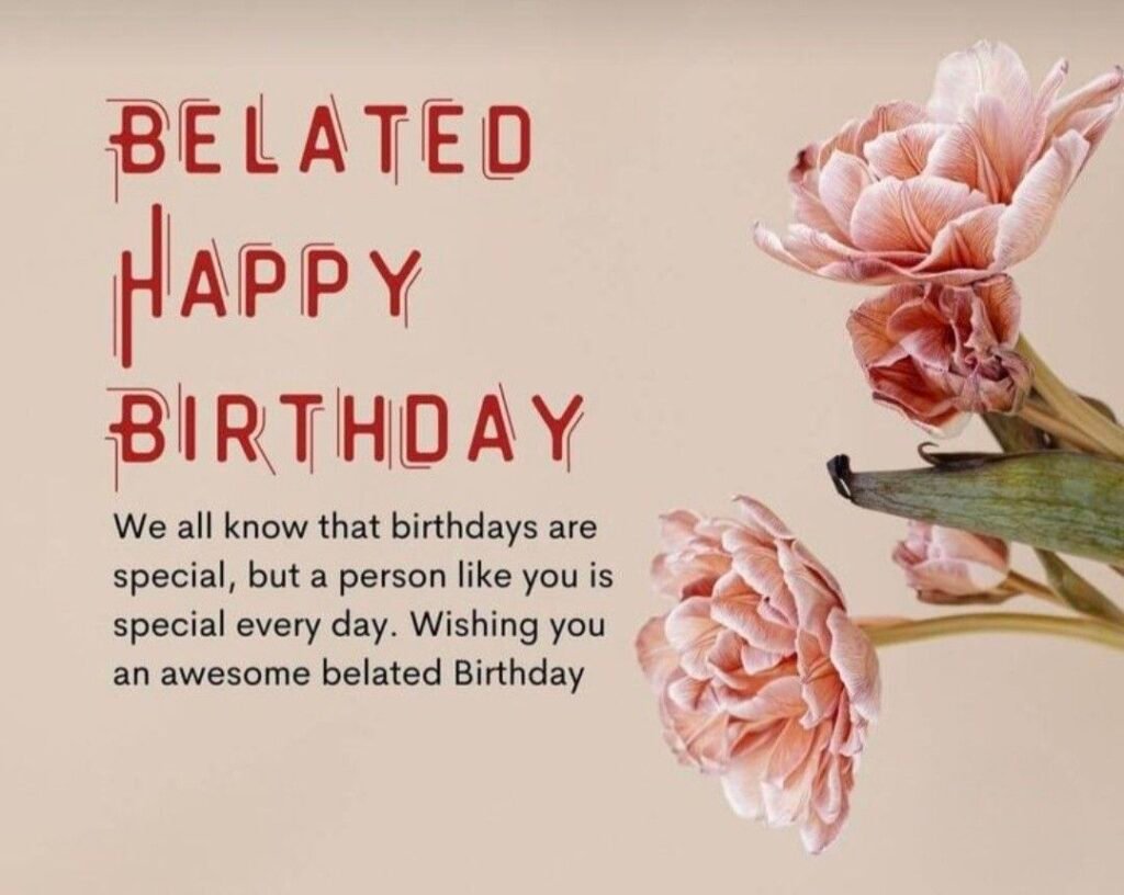 Belated happy birthday images free download