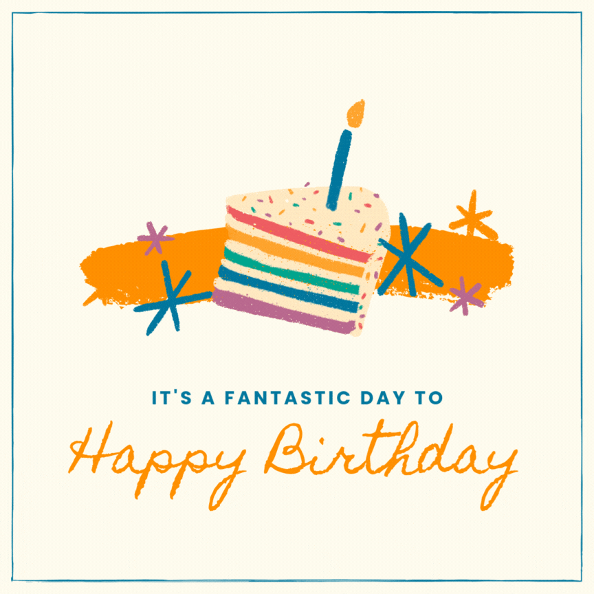 Happy birthday GIF pics for WhatsApp