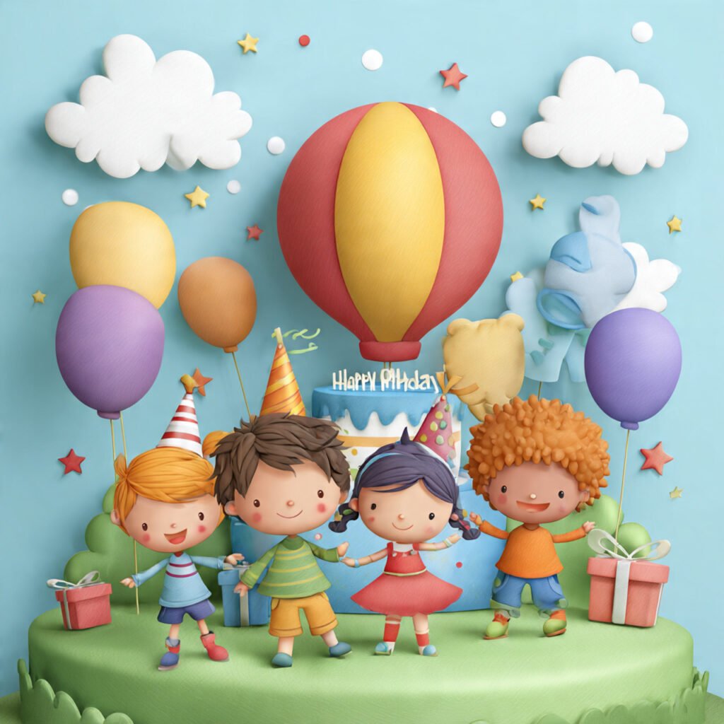 Adorable happy birthday images for kids