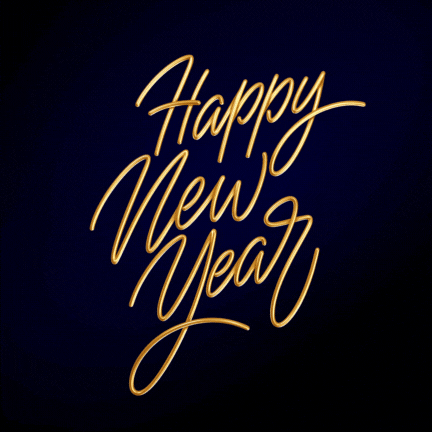 Happy New Year 2026 festive sparkle GIF