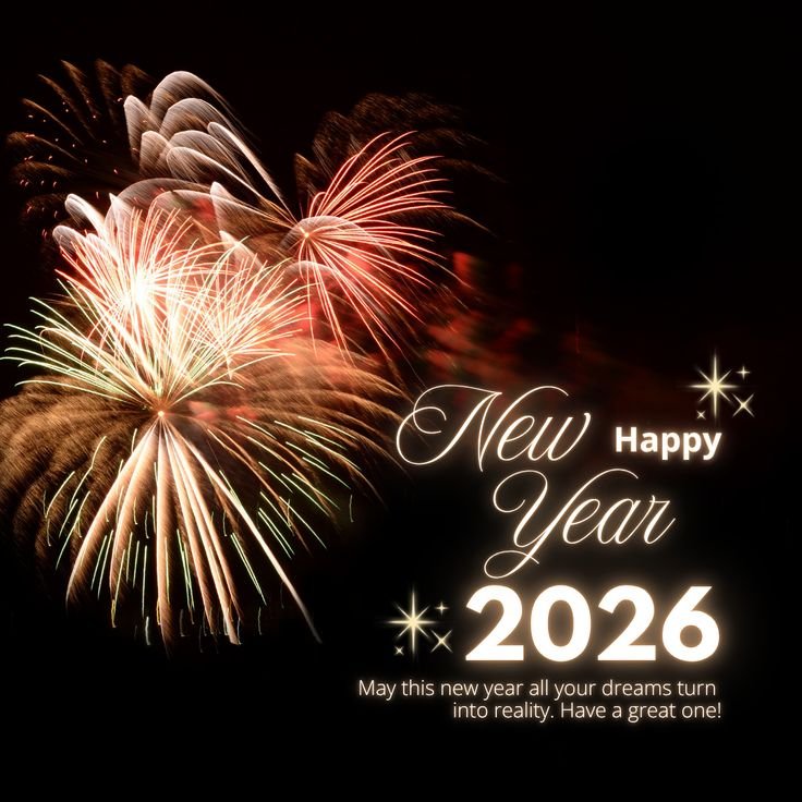 Beautiful 2026 New Year wishes with quote images