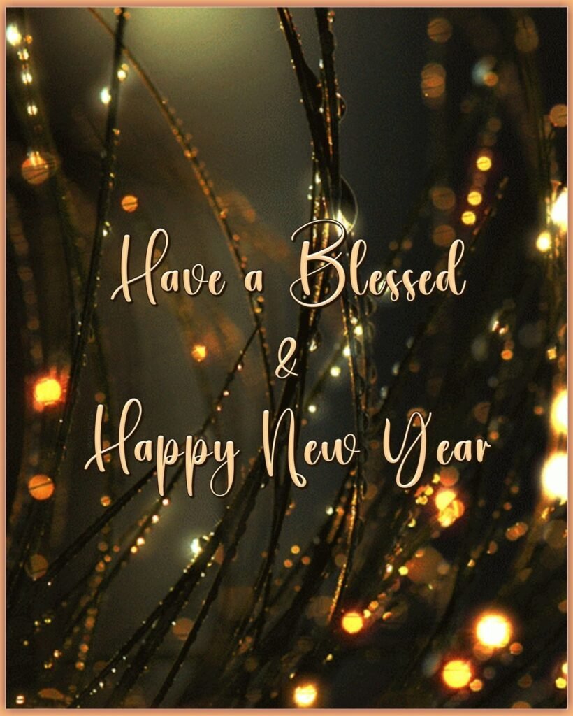 2026 New Year blessings with peaceful background