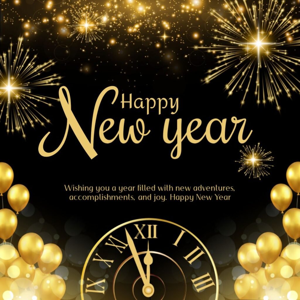 Happy New Year 2026 faith and blessings greeting card