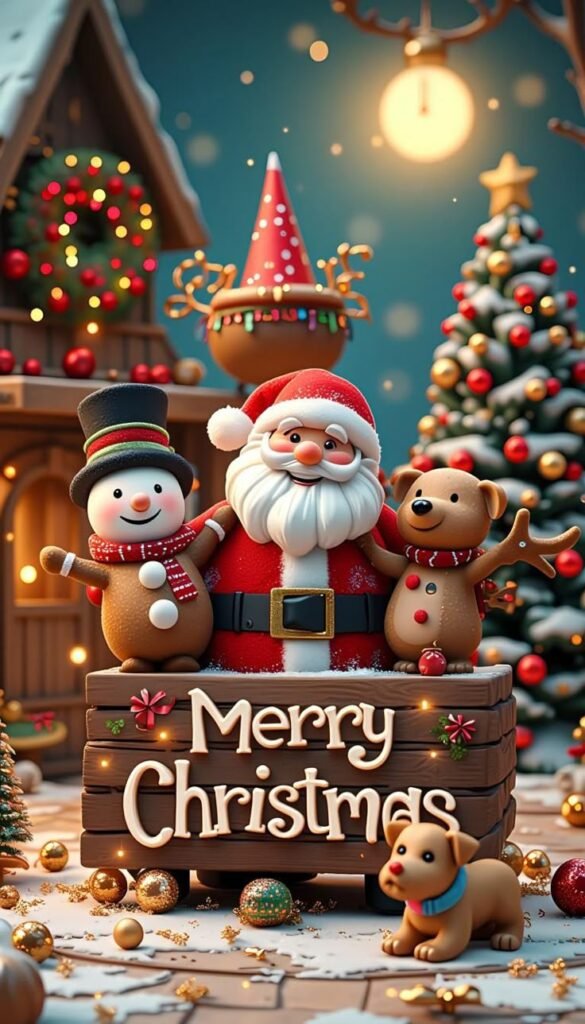 Free Christmas cartoon pictures for festive fun