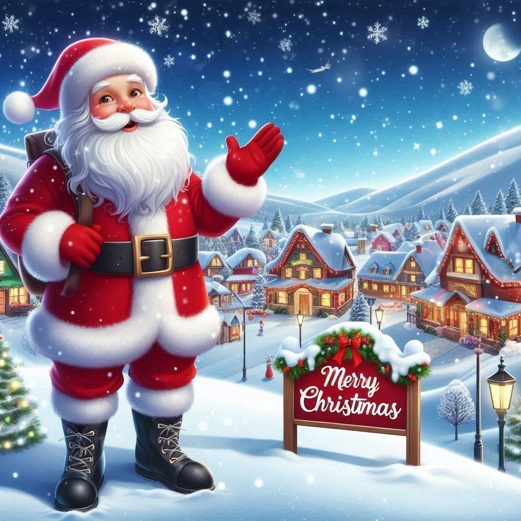 Cute Christmas cartoon drawings available for free