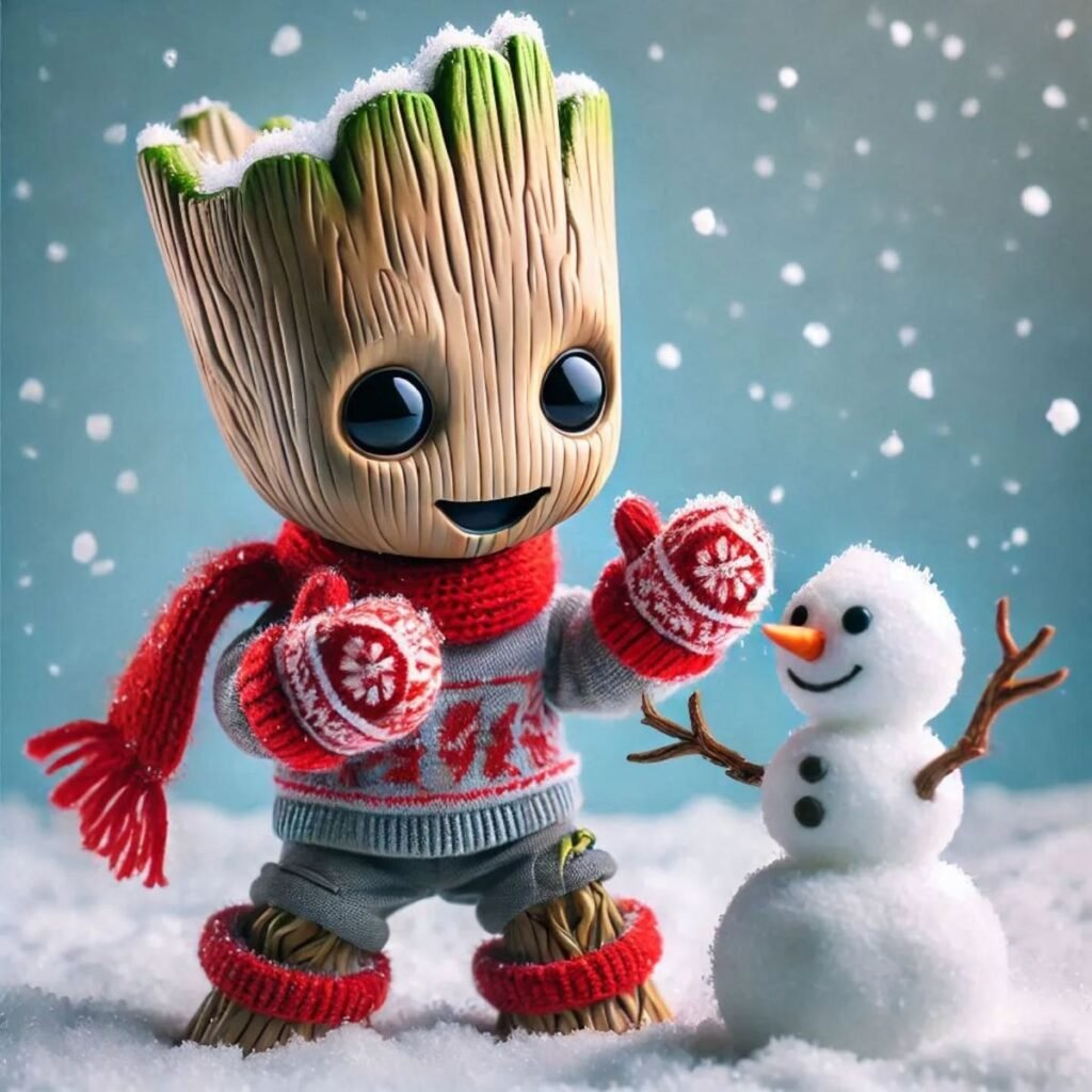 Colorful Christmas cartoon illustrations for download