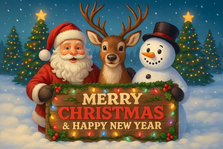 Download funny Christmas cartoon photos for kids