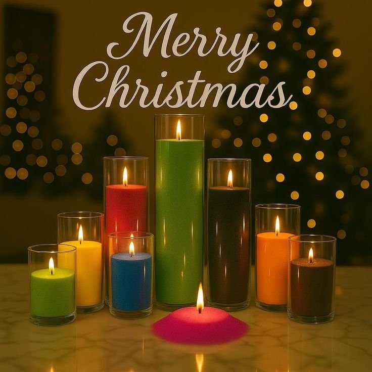 Bright glowing Christmas Eve festive photos