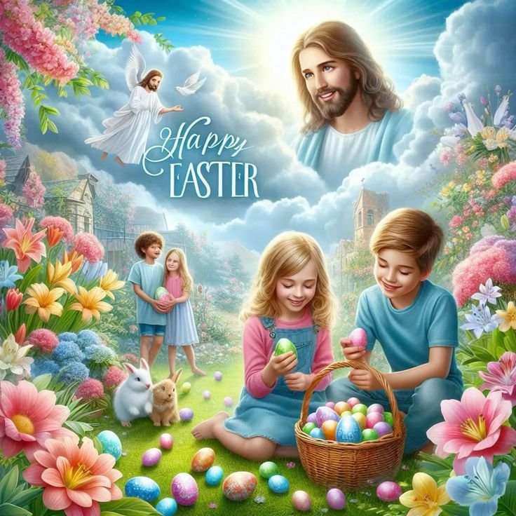 Graceful Happy Easter Faith Images for Girls