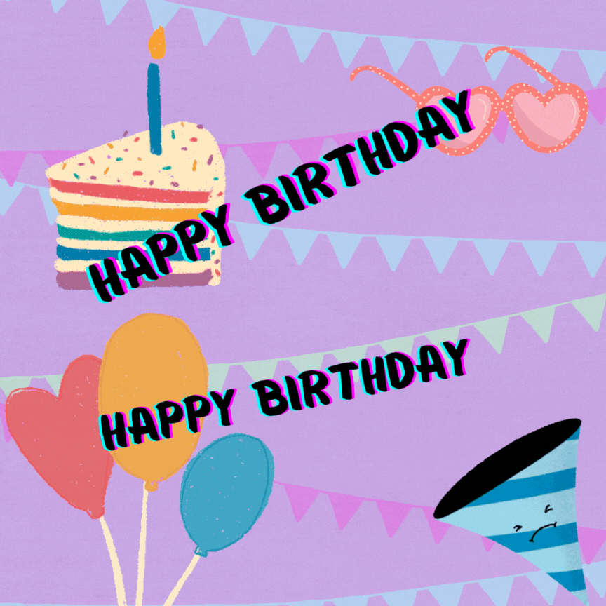 Free happy birthday GIF images and pics