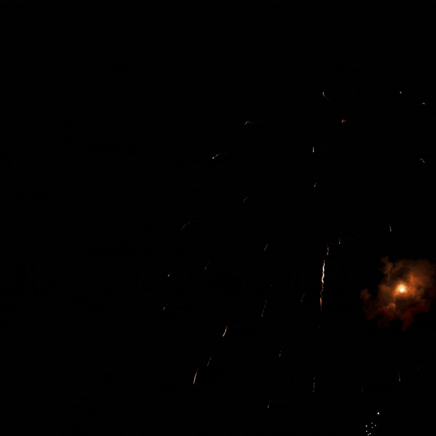 Animated 2026 New Year party celebration GIF