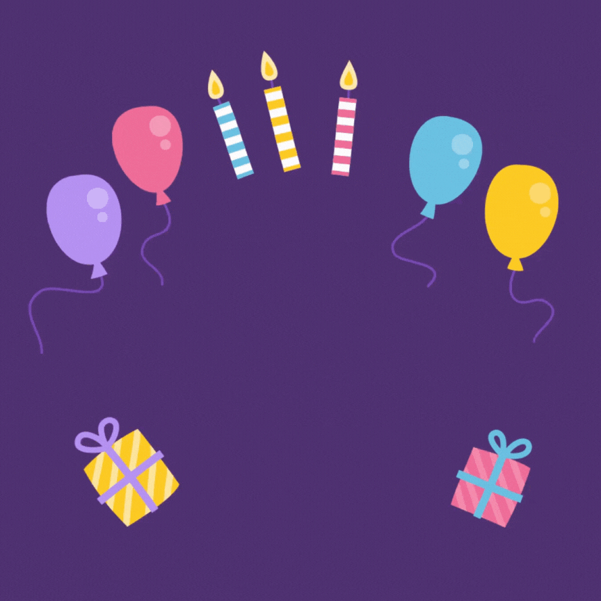 Beautiful happy birthday GIF pics for sharing