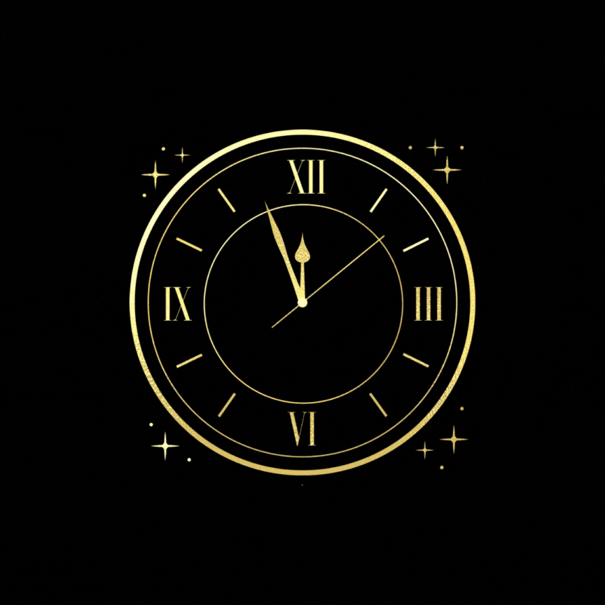 2026 New Year celebration sparkle animation GIF