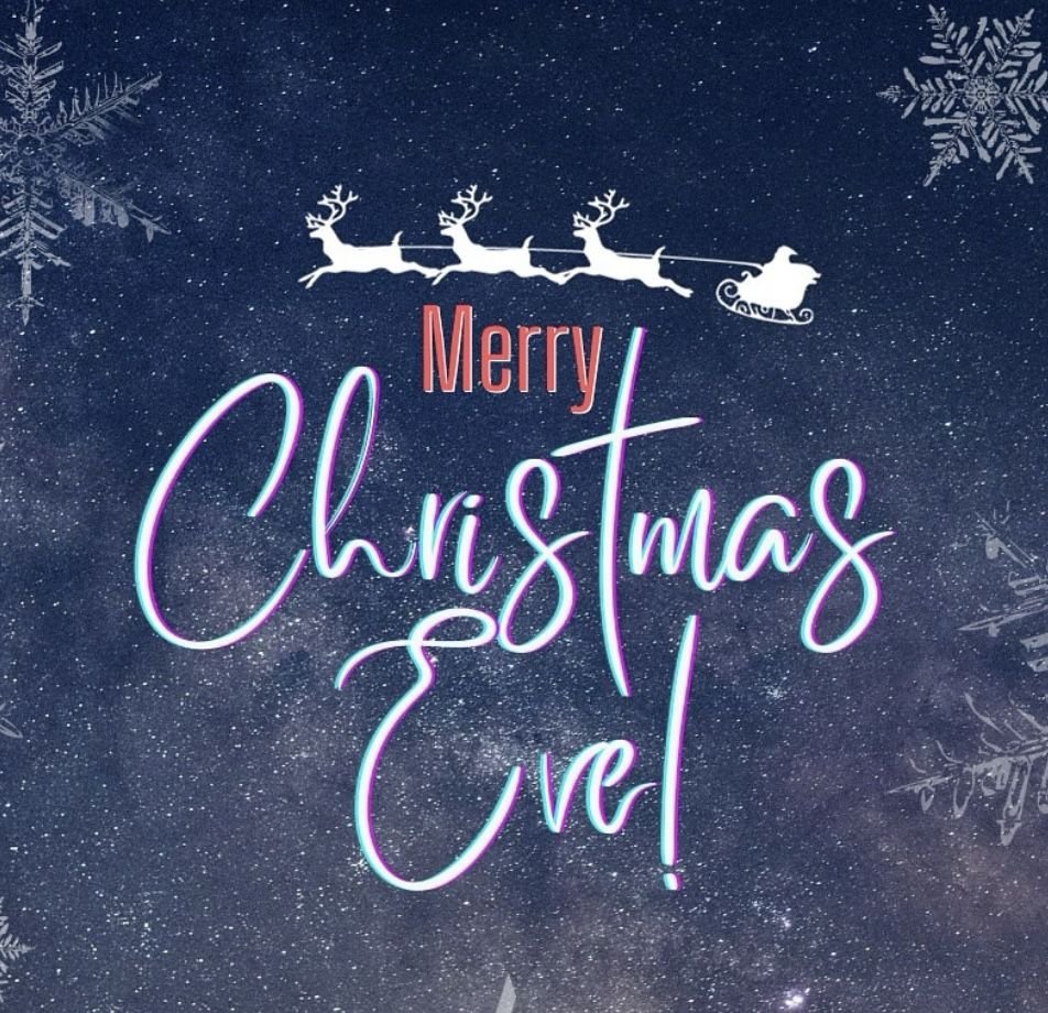 Beautiful vibrant Merry Christmas Eve wallpapers