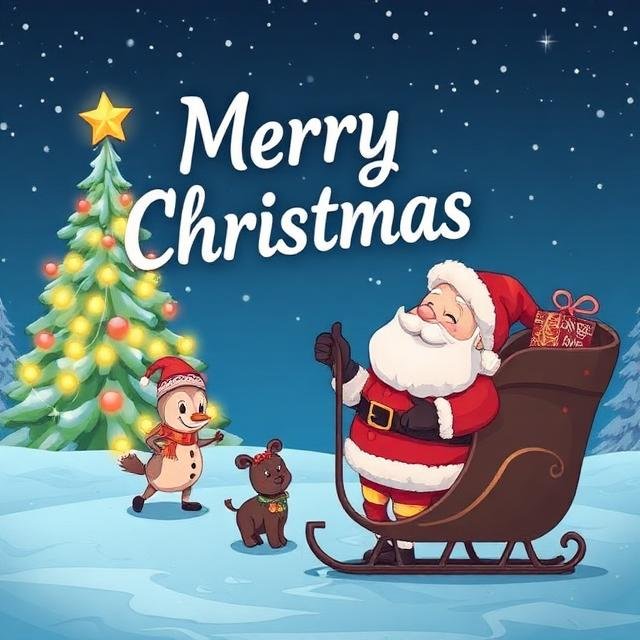 Free holiday cartoon graphics for Christmas