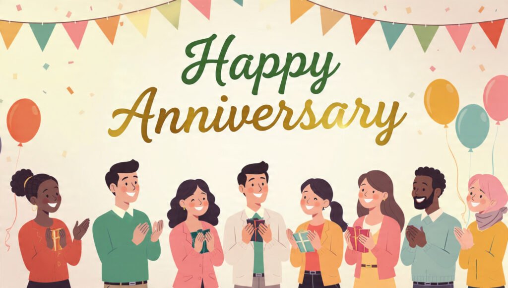 Best Happy Anniversary Wishes for Friends & Office Mates