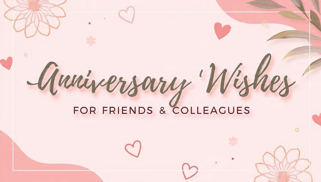 Professional & Friendly Anniversary Wishes Collection