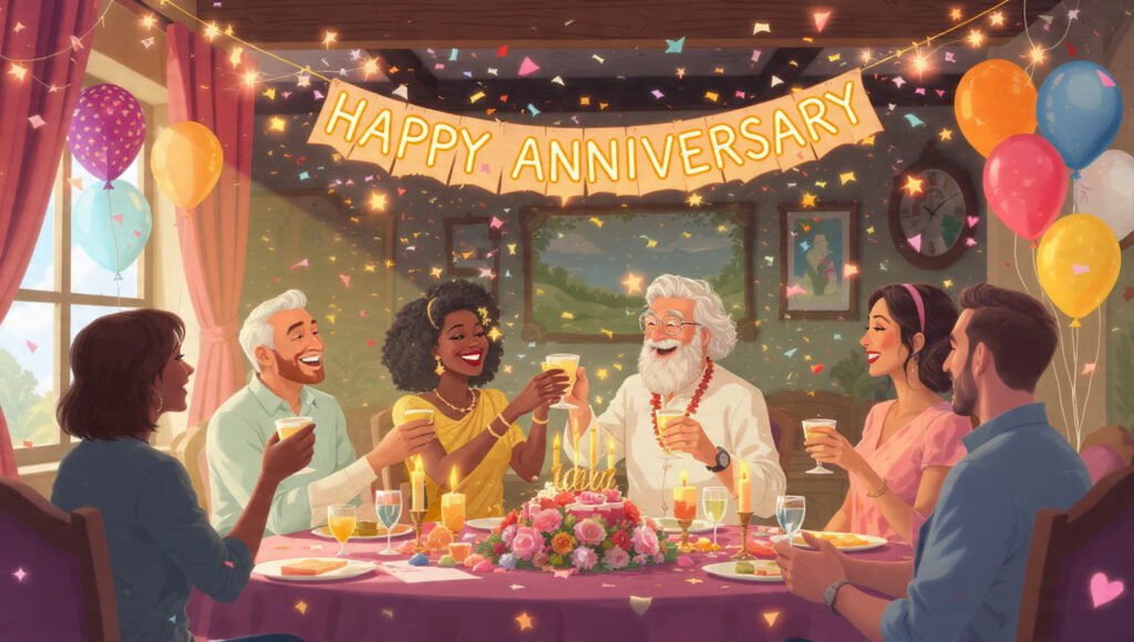 Warm Anniversary Wishes for Friends and Team Members