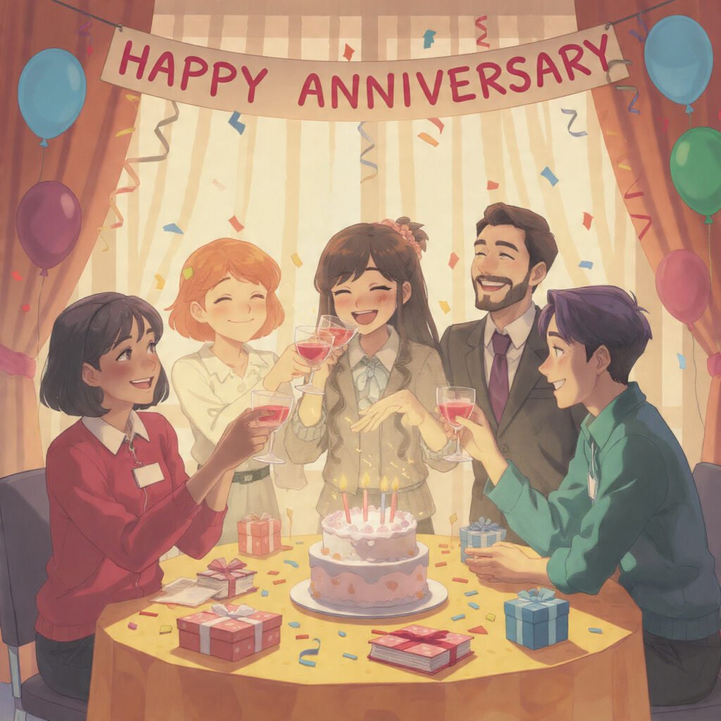 Special Anniversary Messages for Friends & Co-Workers