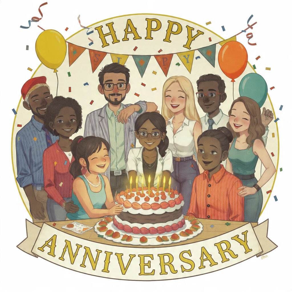 Elegant Anniversary Messages for Friends and Colleagues